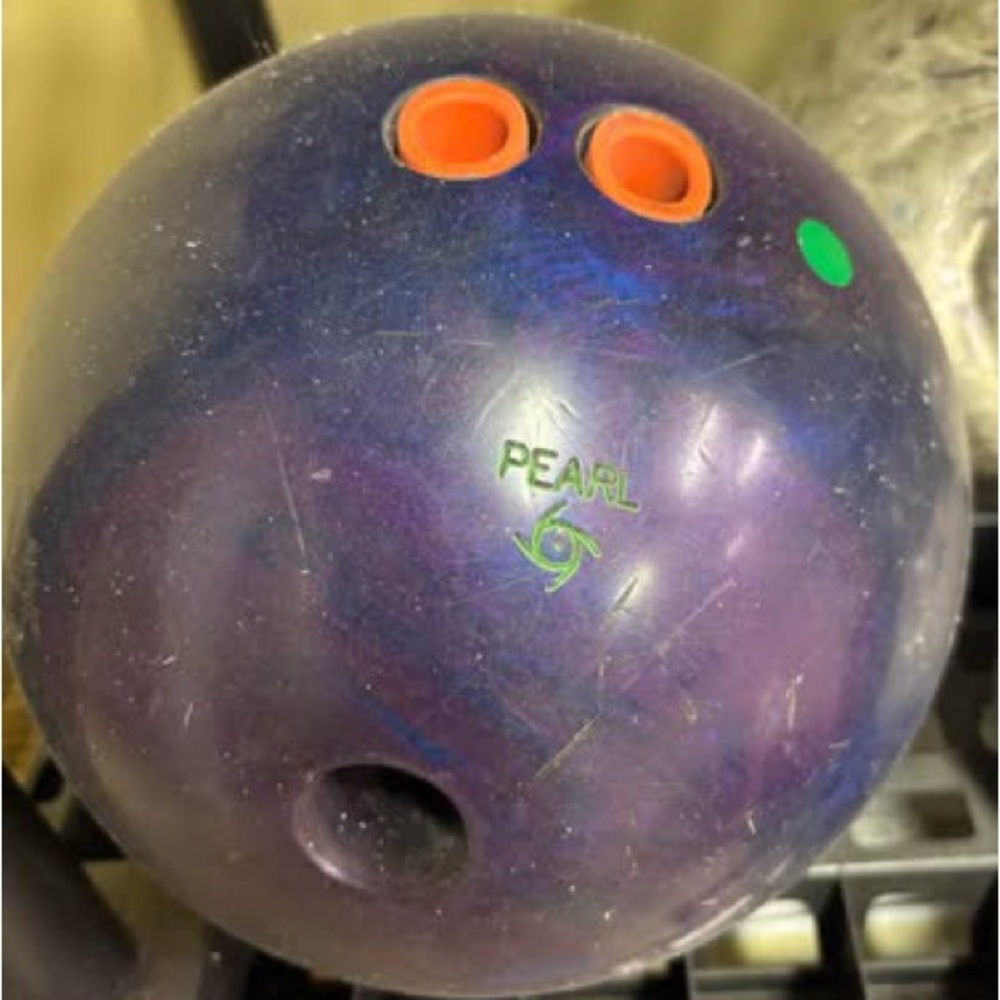 Purple Pearl finger tip Bowling Ball